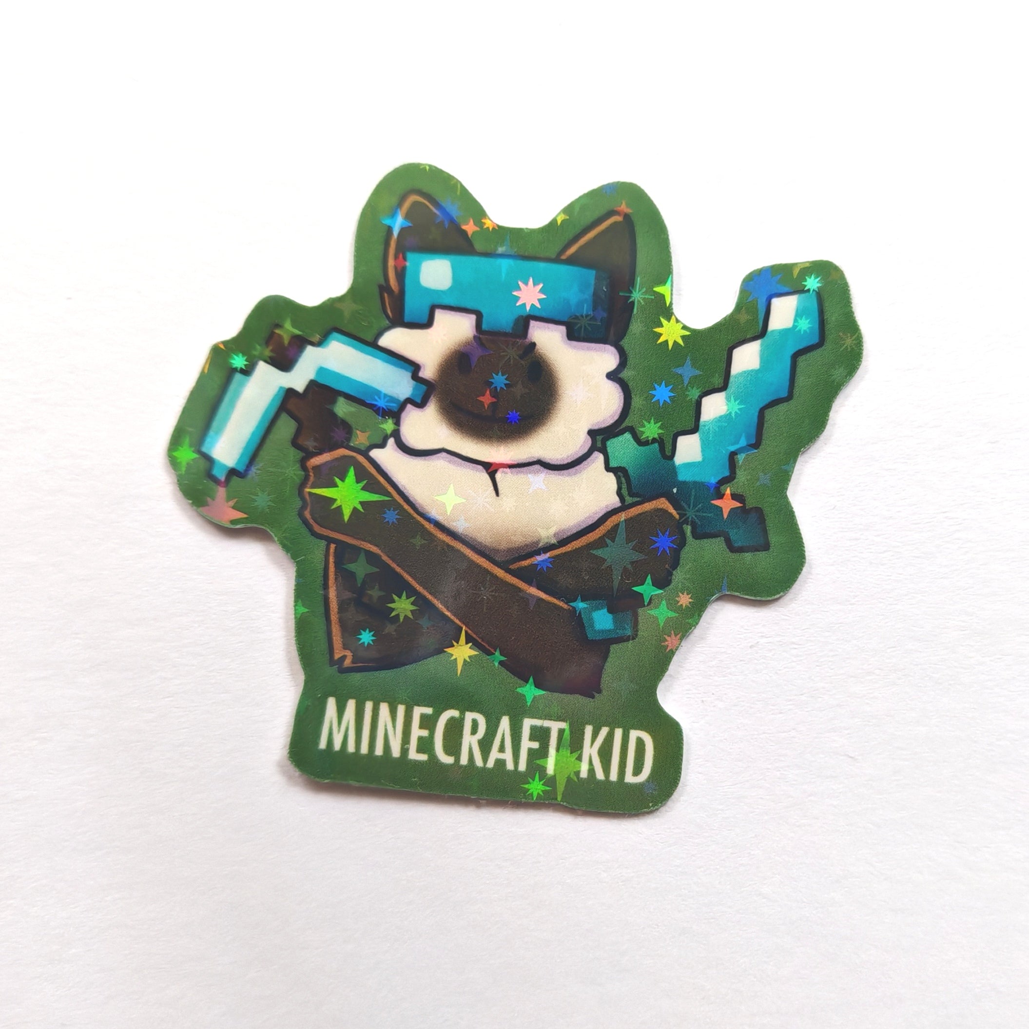 Minecraft kid, holografinen vinyylitarra