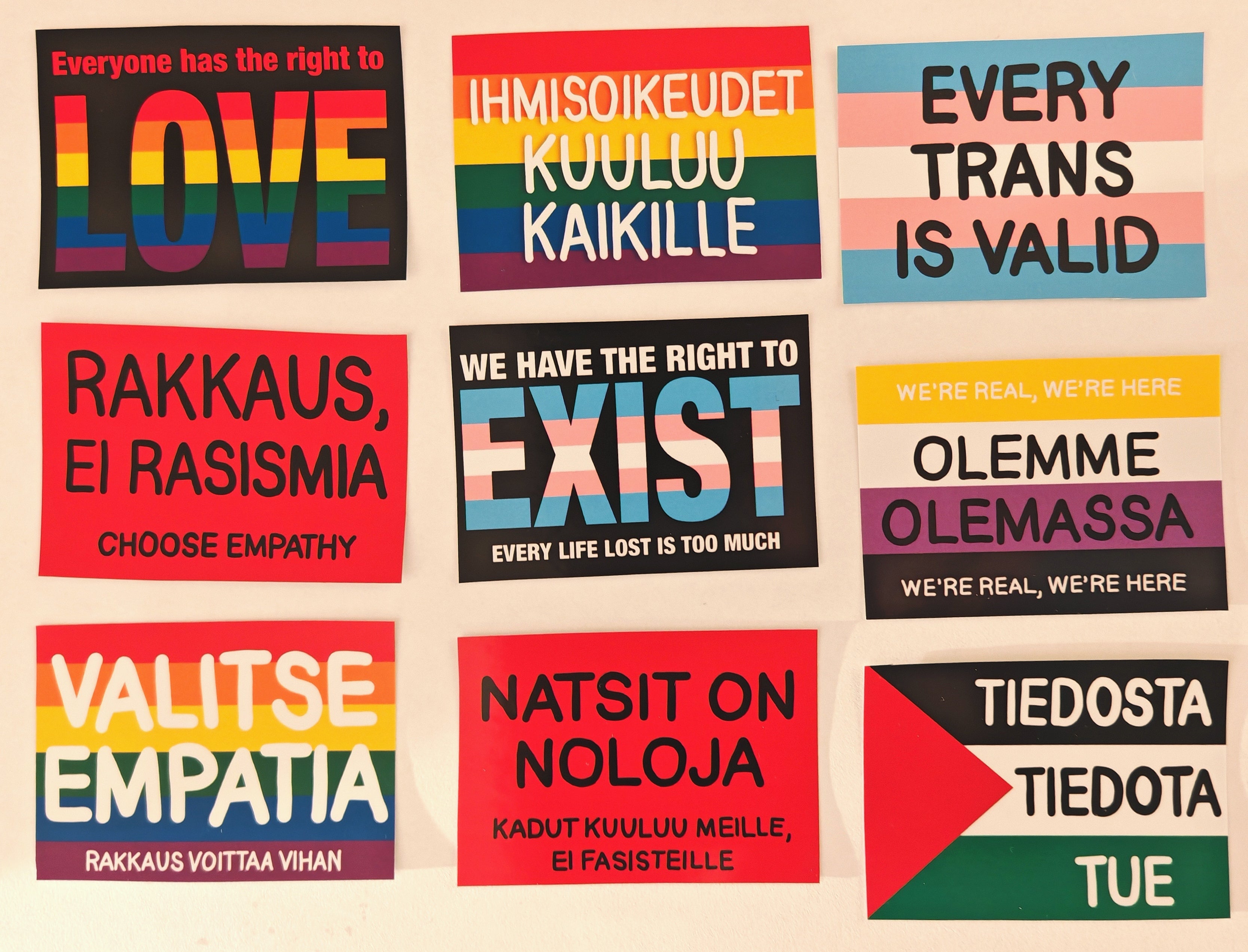 10 kpl ihmisoikeustarroja